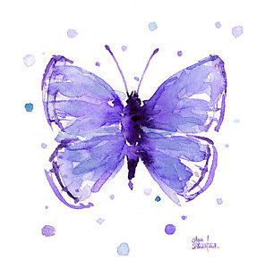 296x300 Butterfly Watercolor Paintings Fine Art America - Butterfly Watercolor Painting