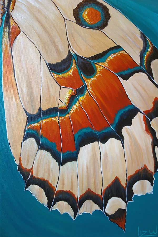 Butterfly Wing Painting at PaintingValley.com | Explore collection of ...