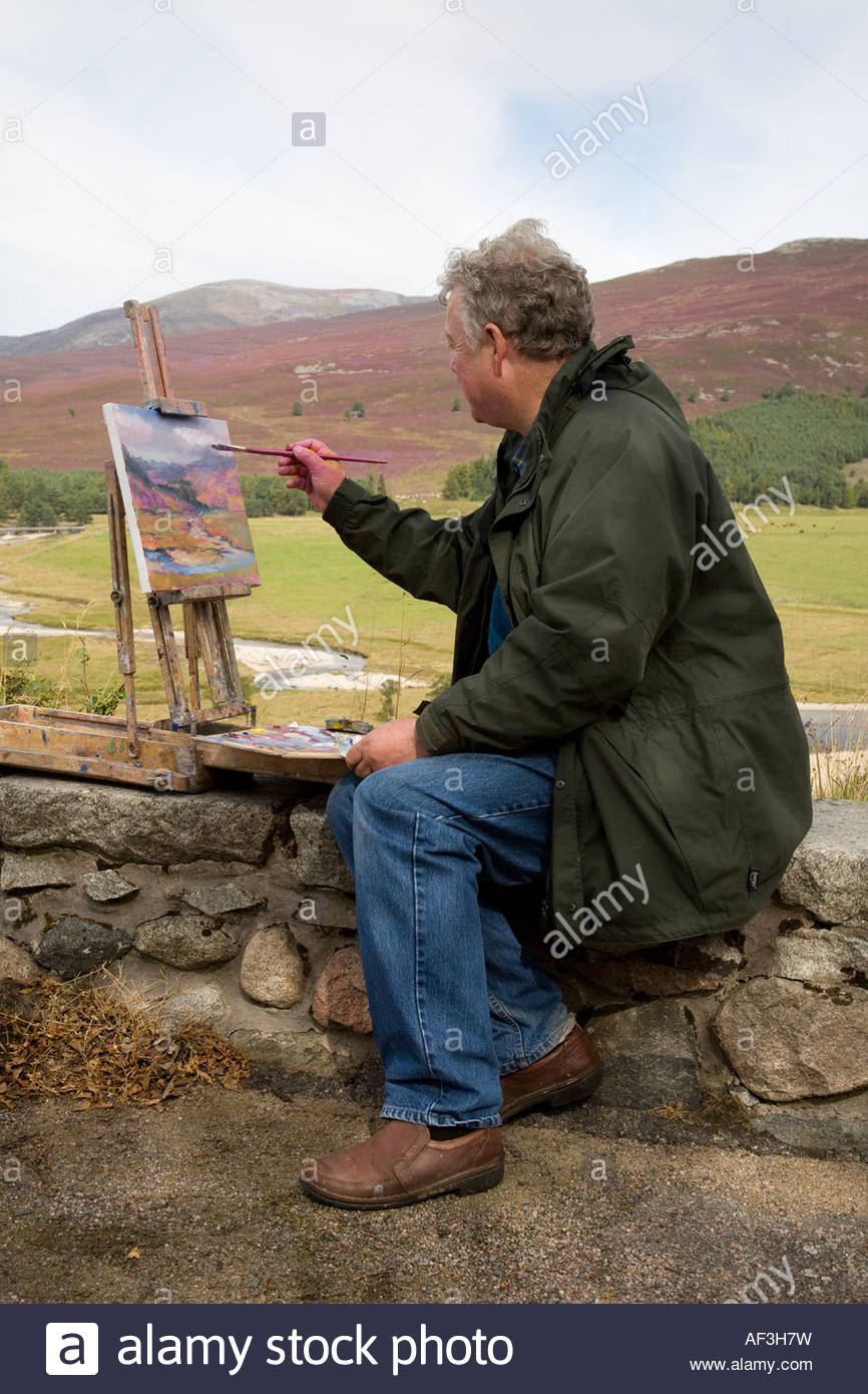 866x1390 Howard Butterworth Scottish Landscape Artist, Painting Mar Lodge - Butterworth Painting