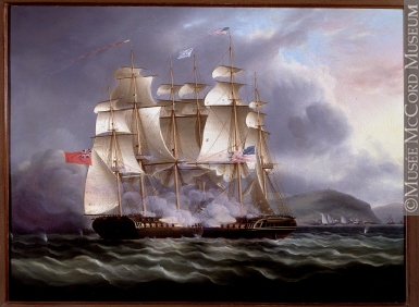 385x282 M402 The Shannon And The Chesapeake. Painting James - Butterworth Painting