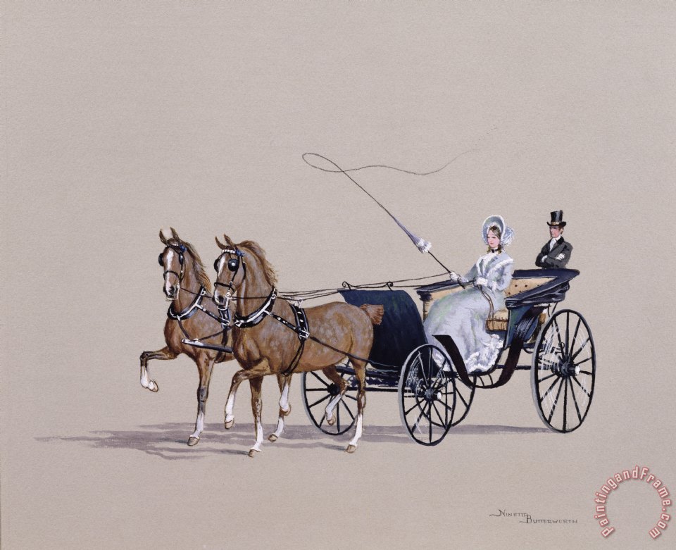 960x781 Ninetta Butterworth Park Phaeton Painting - Butterworth Painting