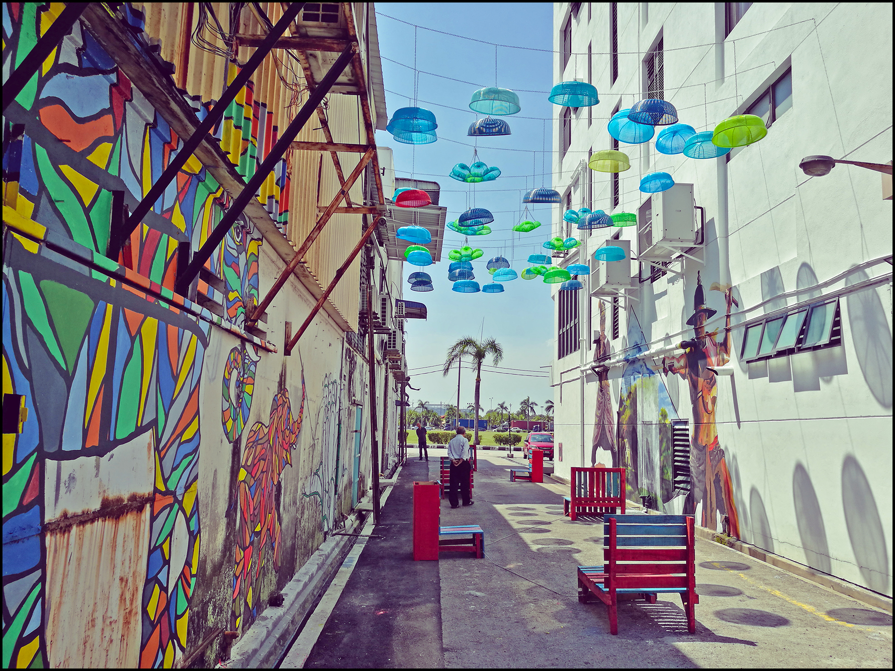 1800x1350 Butterworth Street Art Alley (Art Walk) Perspective Of Penang - Butterworth Painting