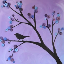 250x250 Button Tree Painting Gallery Craftgawker - Button Painting
