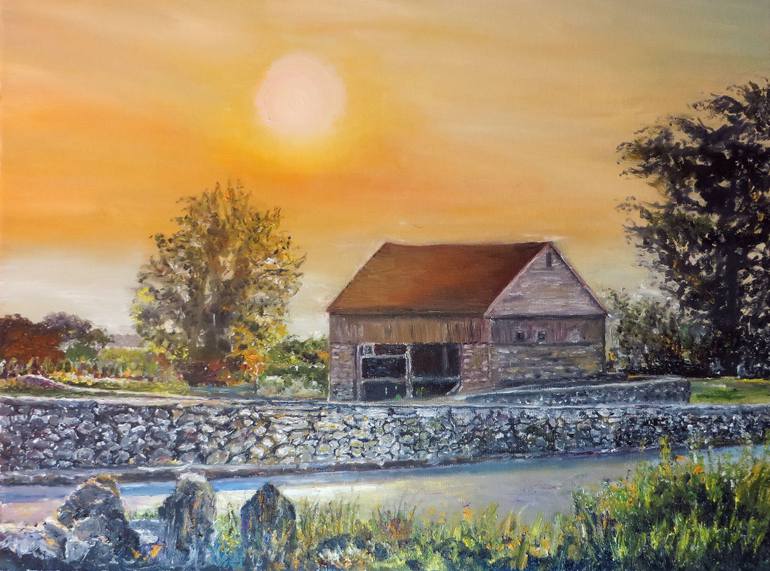770x571 Saatchi Art Buttonwood Farm, Griswold, Connecticut Painting By - Buttonwood Painting