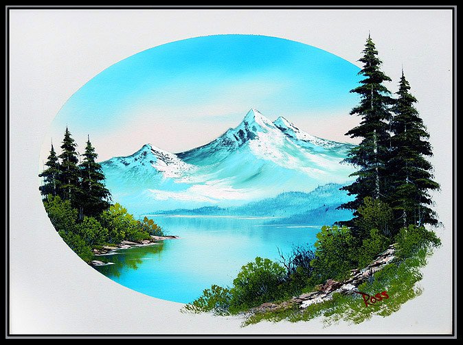 674x503 A Happy Little Bob Ross Painting Goes Up On Ebay The Daily Dot - Buy A Genuine Bob Ross Painting