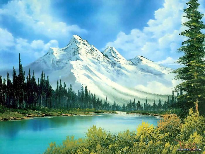 700x525 Peaceful Landscape Paintings By Bob Ross - Buy A Genuine Bob Ross Painting
