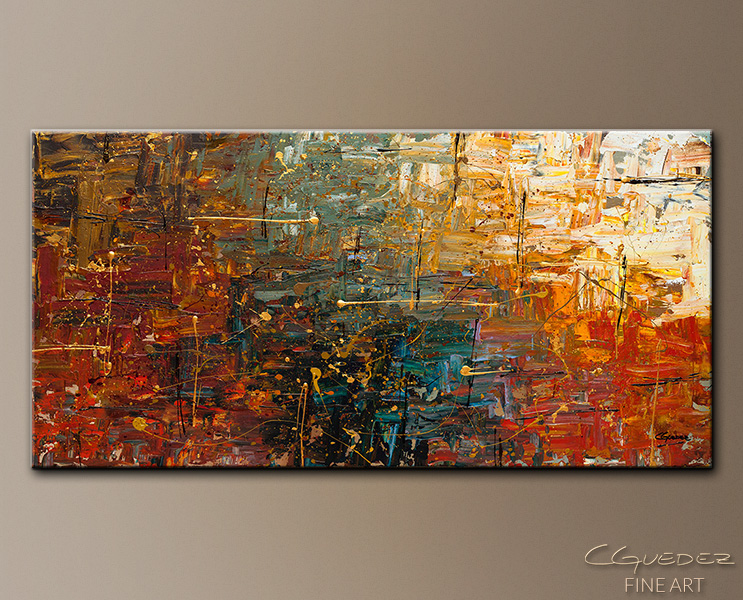 743x600 Original Abstract Art Painting For Sale Gold Splash Buy Modern Buy - Buy Abstract Painting