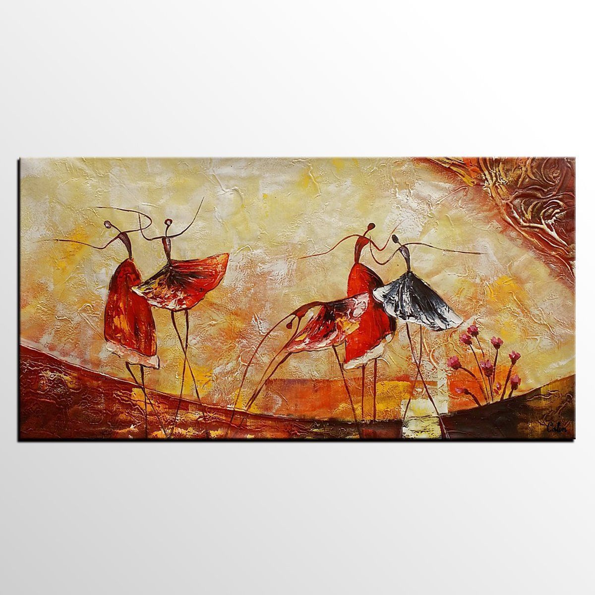 1200x1200 Abstract Painting, Original Wall Art, Ballet Dancer Painting - Buy Abstract Painting