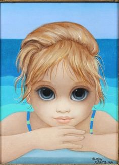 236x328 Big Eyes Vintage Print Photo 1962 Lonely Margaret Keane - Buy Big Eyes Painting