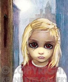 236x285 Original Painting Keane Inspired Frida Kahlo Big Eyes Portrait - Buy Big Eyes Painting