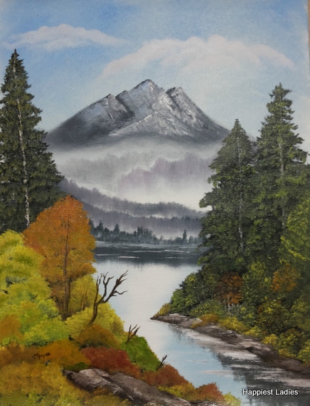 436x570 Easy Bob Ross Landscape Paintings To Try For Beginners - Buy Bob Ross Painting
