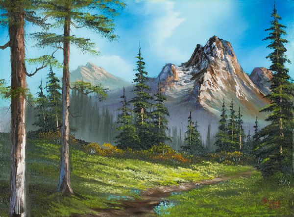 600x443 Wilderness Trail Painting - Buy Bob Ross Painting