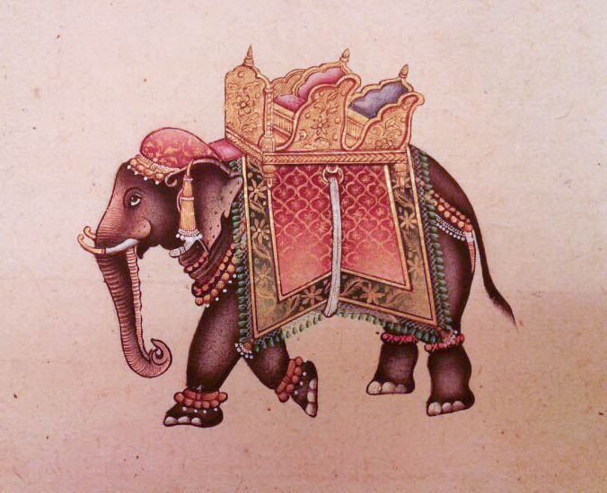 676x550 Buy Elephant Painting From Kala Roots Pvt. Ltd., India Id - Buy Elephant Painting