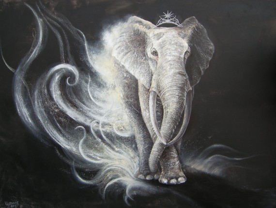 570x430 Buy The White Elephant - Buy Elephant Painting