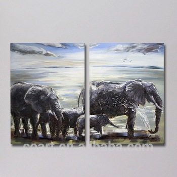 350x350 Decorative Wall Panel Abstract Elephant Paintings For Bedroom - Buy Elephant Painting