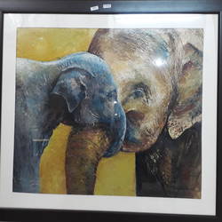 250x250 Elephant Paintings For Dining Room Online Buy Elephant Paintings - Buy Elephant Painting