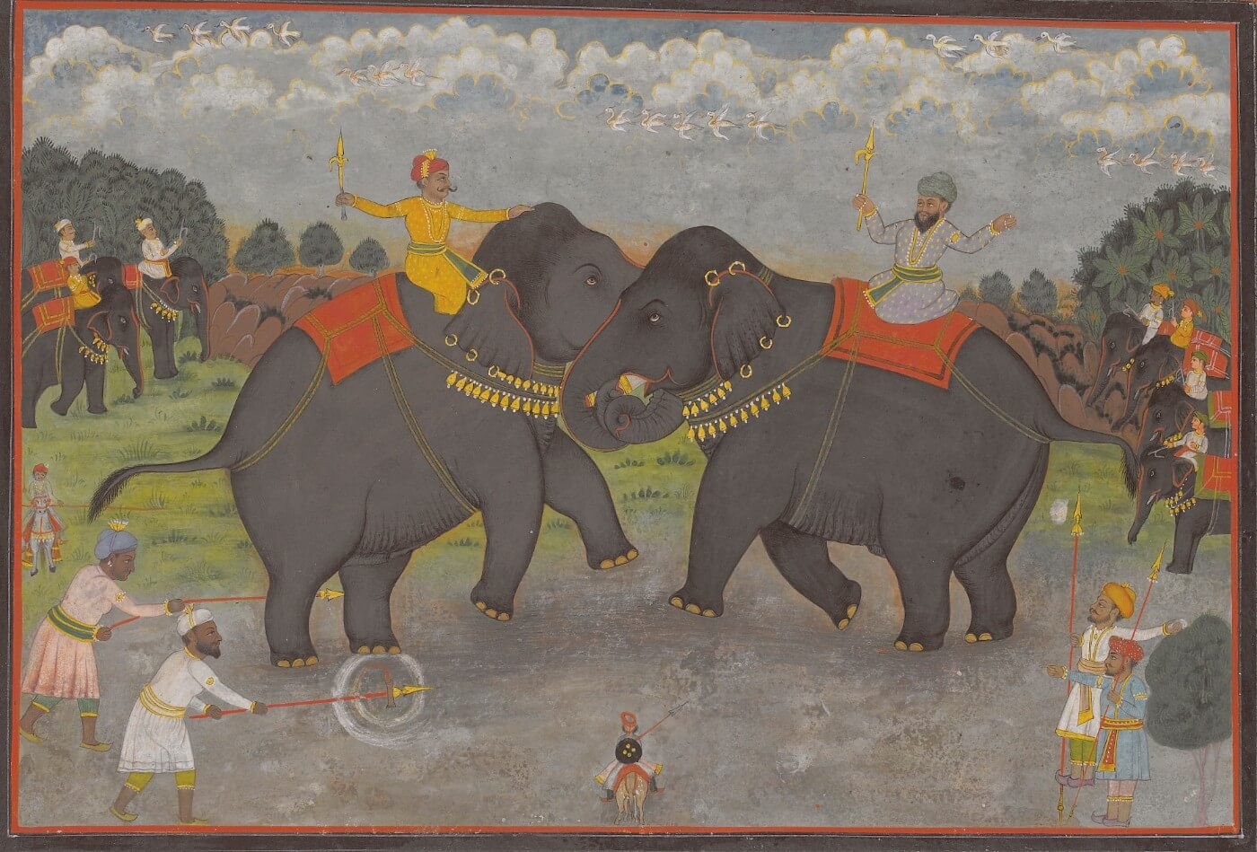 1400x949 Indian Miniature Art - Buy Elephant Painting