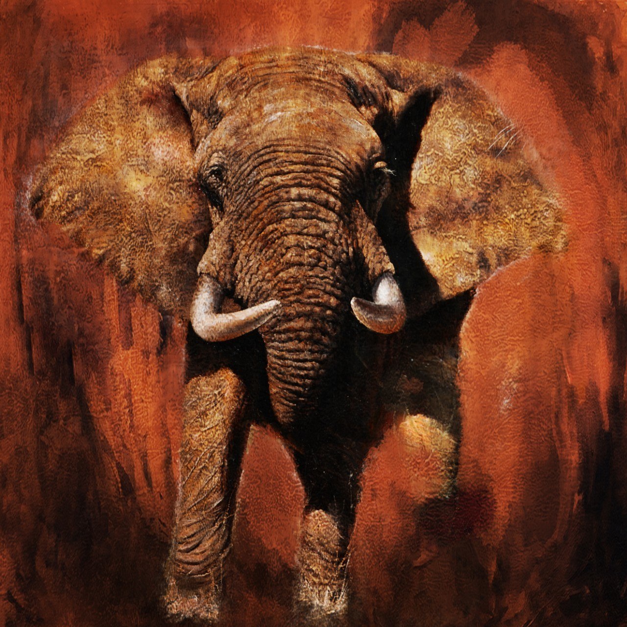 1280x1280 Majestic Elephant - Buy Elephant Painting