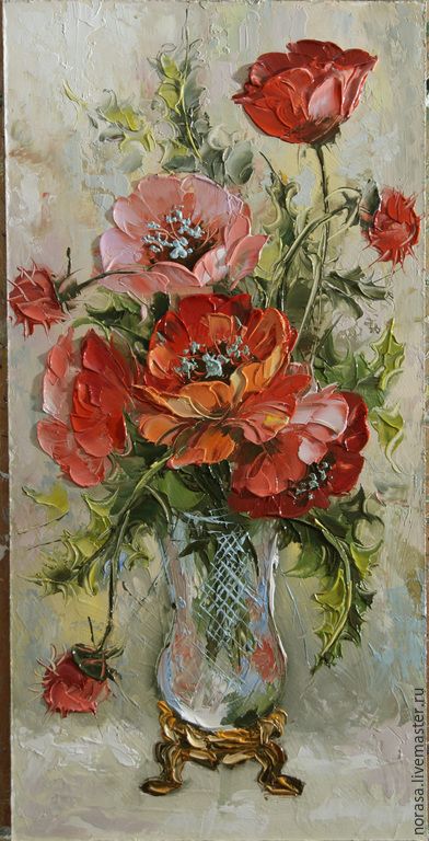 392x768 Handmade Flowers. Fair Masters - Buy Flower Painting