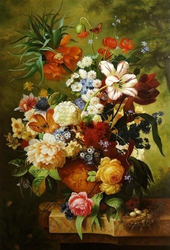 340x500 Buy Flower02 By Community Artists Group@ Rs. 5890. Code - Buy Flower Painting