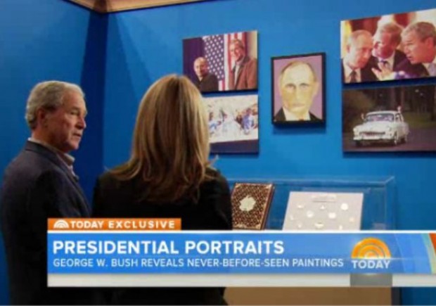 620x435 George W. Bush Paintings World Leaders - Buy George Bush Painting