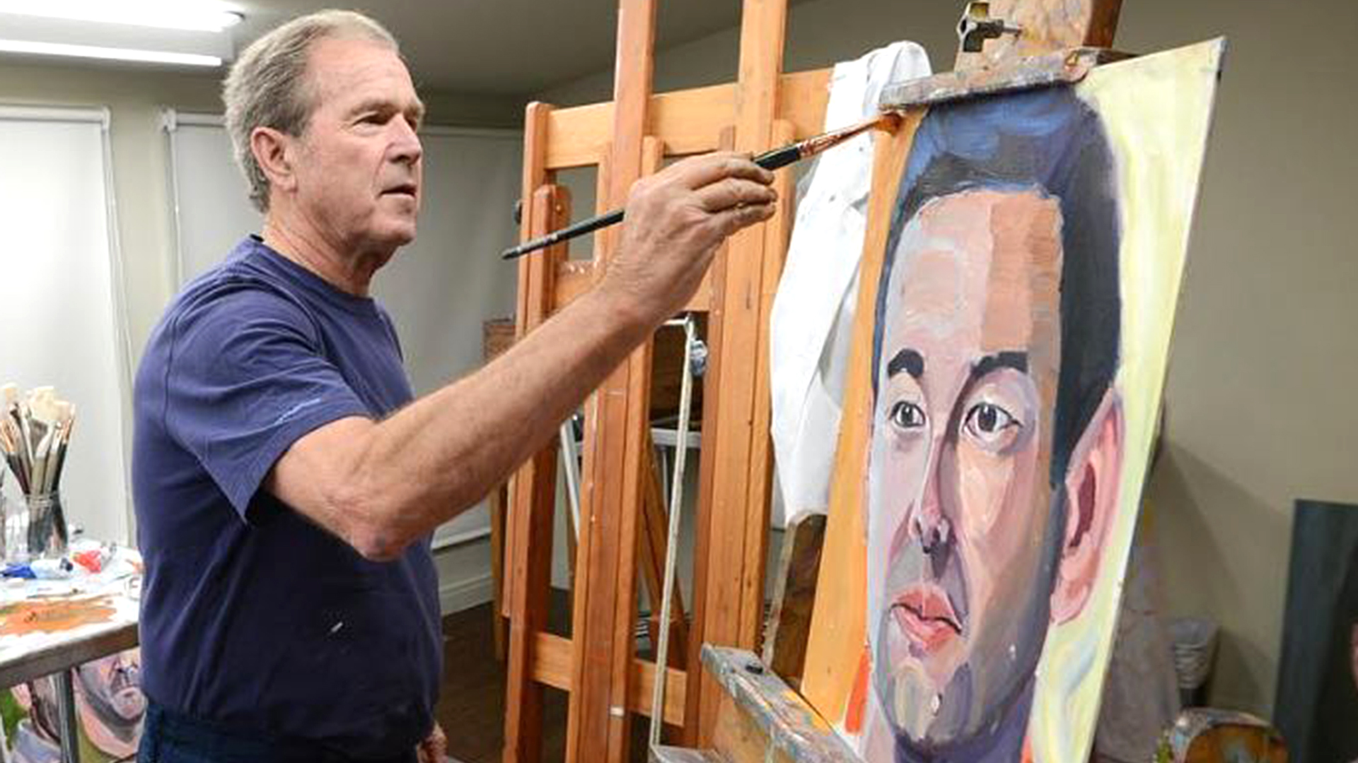 1920x1080 Former President George W. Bush To Appear On Today For His - Buy George Bush Painting