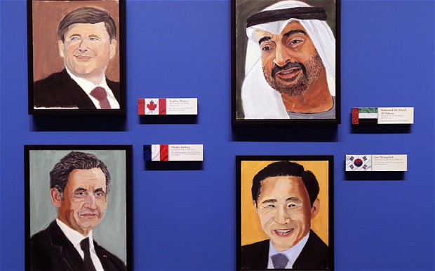 620x387 George W Bush Unveils His Portraits Of Tony Blair And Other - Buy George Bush Painting