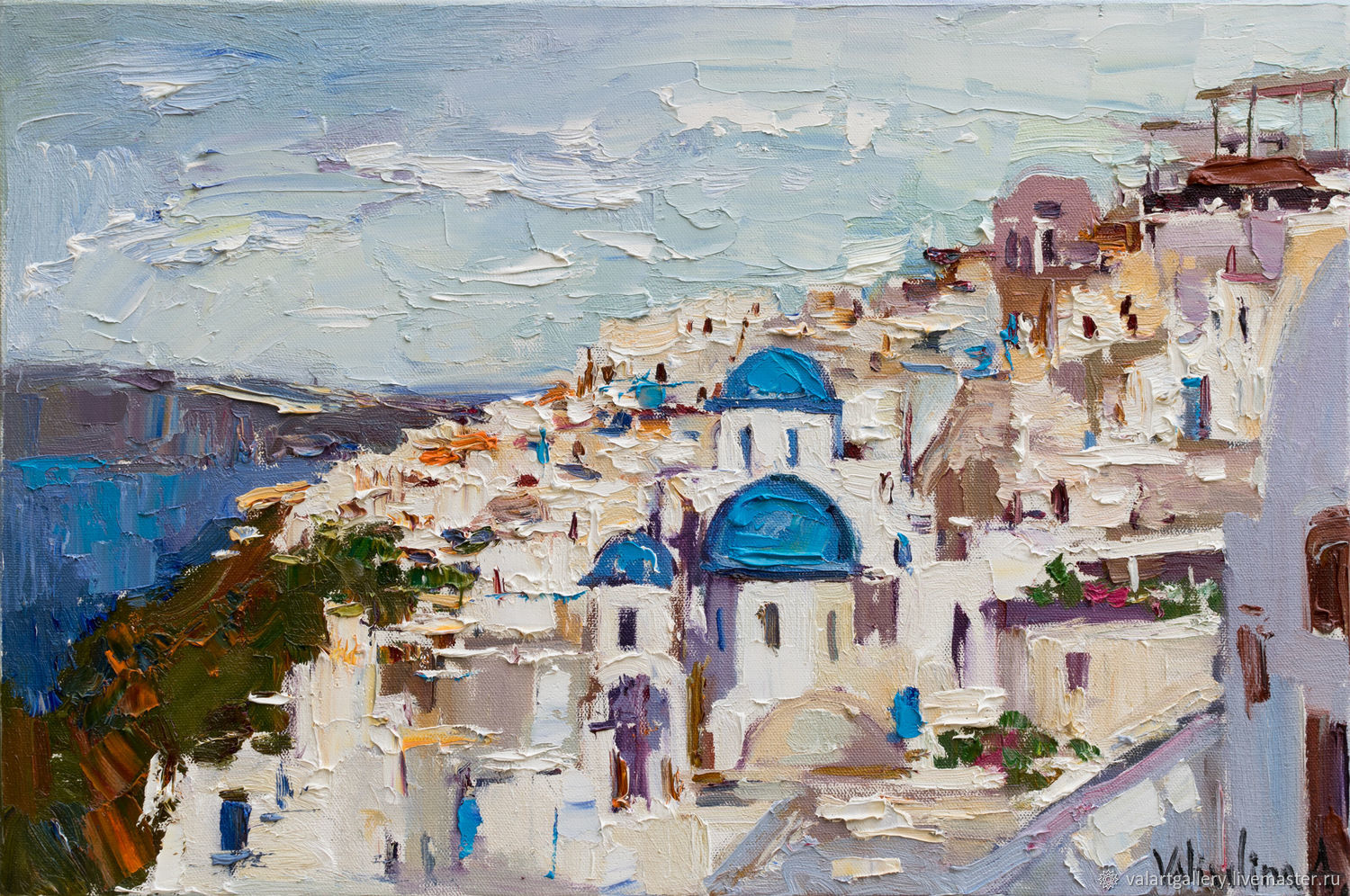 1500x996 Santorini, Greece - Buy Landscape Painting