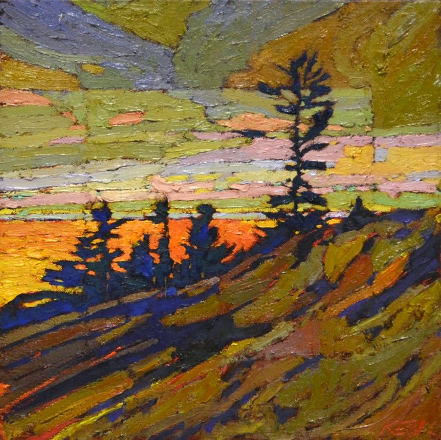 902x900 View And Buy This Oil On Canvas Painting By Bob Kebic Art I Wish - Buy Landscape Painting