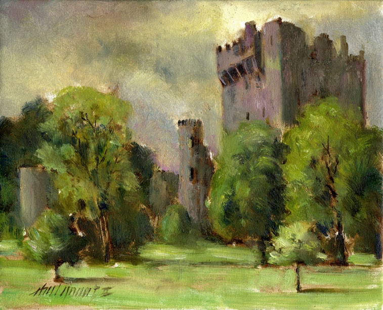 757x612 Buy Ireland Prints, Ring Of Kerry Landscape Hallgroat By Artist - Buy Landscape Painting