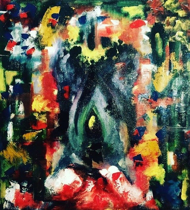 640x706 Buy (Oil Painting) The Womb Handmade Painting By Fidal Ahmed. Code - Buy Oil Painting