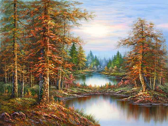 709x532 Classic Mountain Landscape,oil Paintings Online - Buy Oil Painting Online