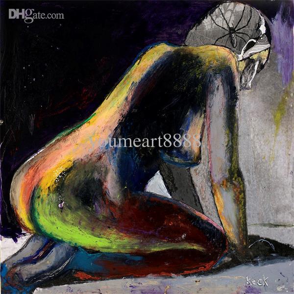 600x600 Modern Abstract Handmade Canvas Oil Painting Abstract Human - Buy Oil Painting Online