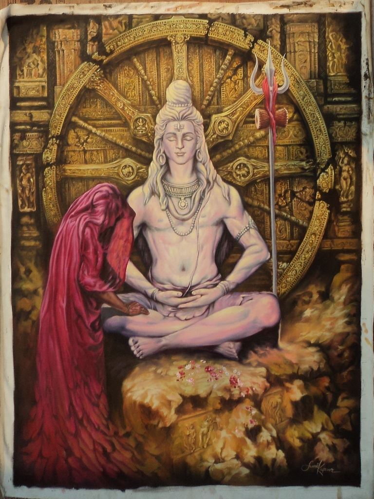 768x1024 Sunil Kapoor Painting The Moksha Loard Shiva 45x300, Buy Hand - Buy Oil Painting Online