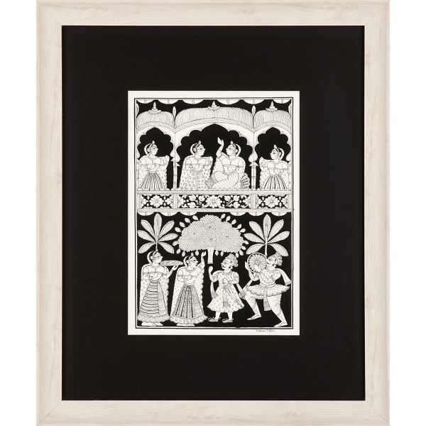 600x600 Festivity Wall Painting, Buy Original Paintings Online - Buy Original Painting Online