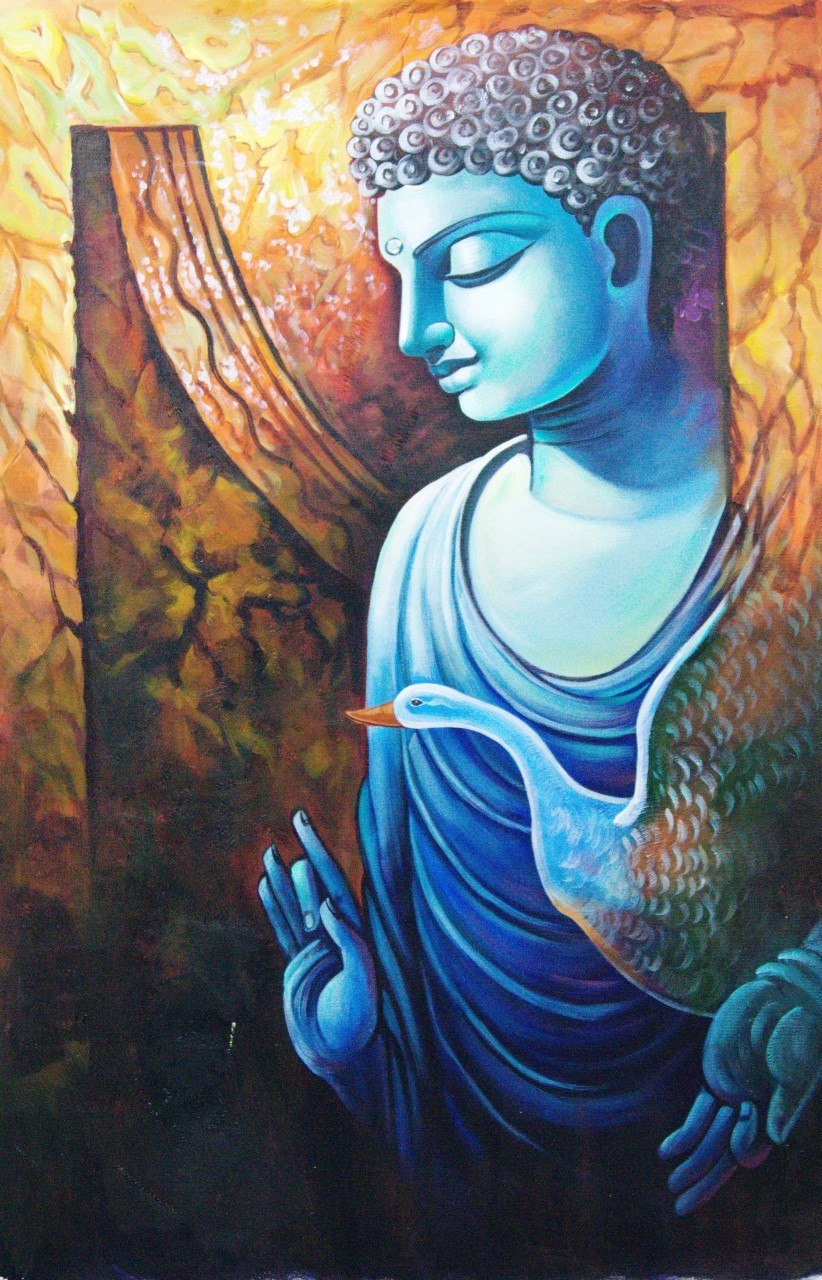 822x1280 Buy Buddha Paintings Online In India In Affordable Price - Buy Painting