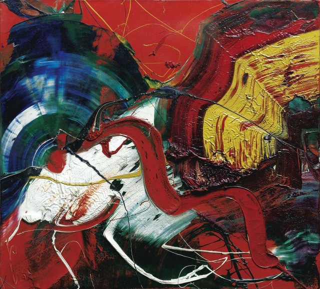 640x577 Birthday Gift Oil Paint Iv Buy Splatters Spots Abstract Canvas - Buy Prints Of Painting