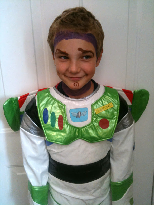 600x800 Heather And Randy's Family Blog Halloween - Buzz Lightyear Face Painting