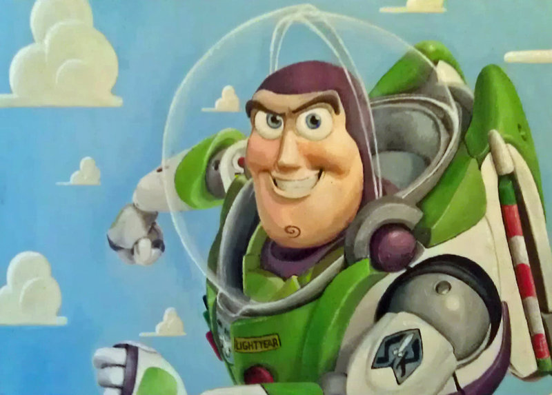800x573 Buzz Lightyear Acrylic Painting By Psychoticorangejuice - Buzz Lightyear Painting