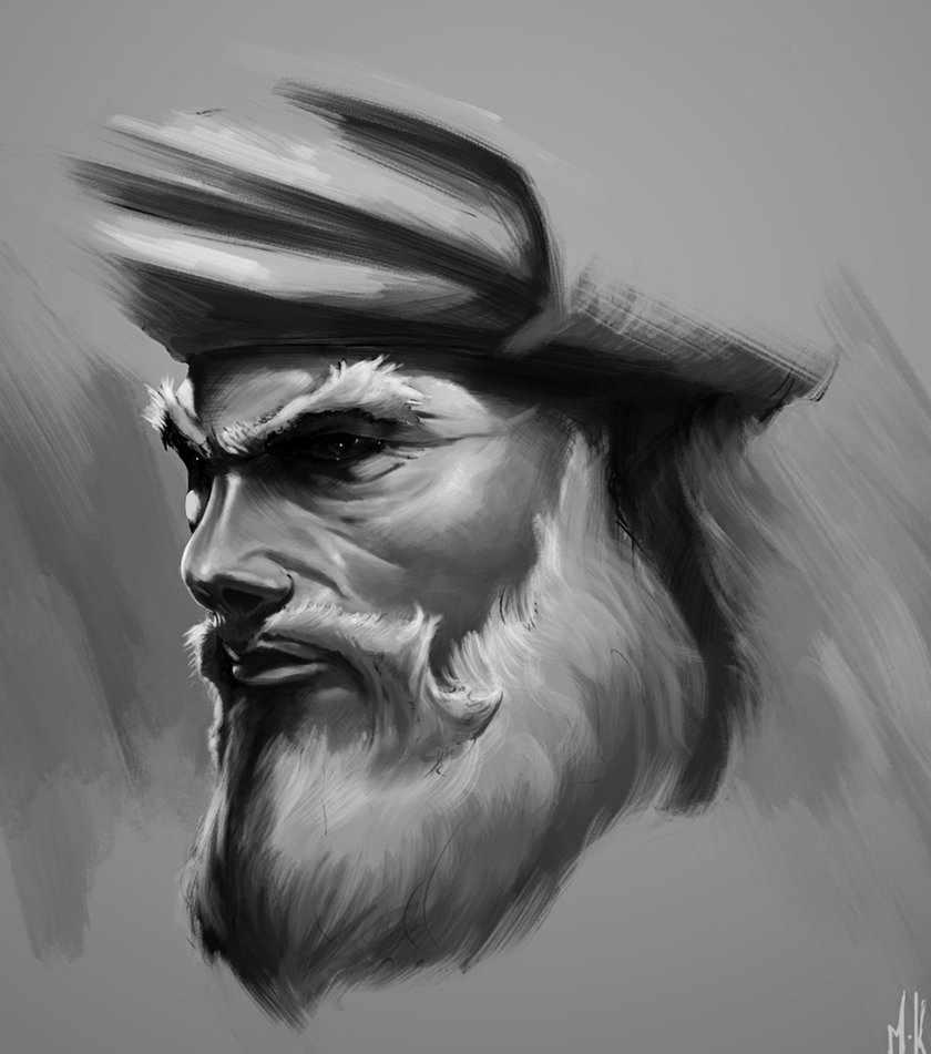 840x951 Pashtun Painting Study B W By Mehrankan - Bw Painting