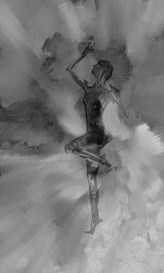 540x900 Coming To Heaven Bw Painting By Steve K - Bw Painting