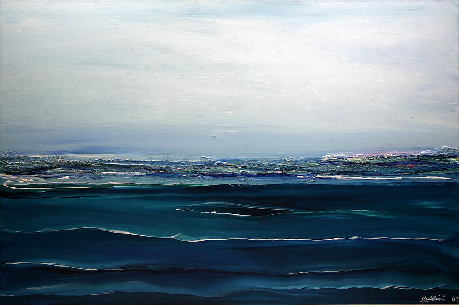 900x598 City On The Sea Painting By Dolores Deal - By The Sea Painting