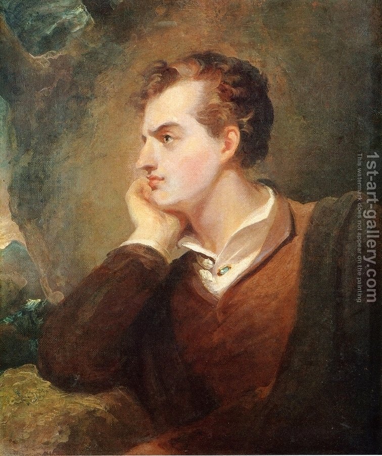756x901 Lord Byron Thomas Sully Reproduction 1st Art Gallery - Byron Painting