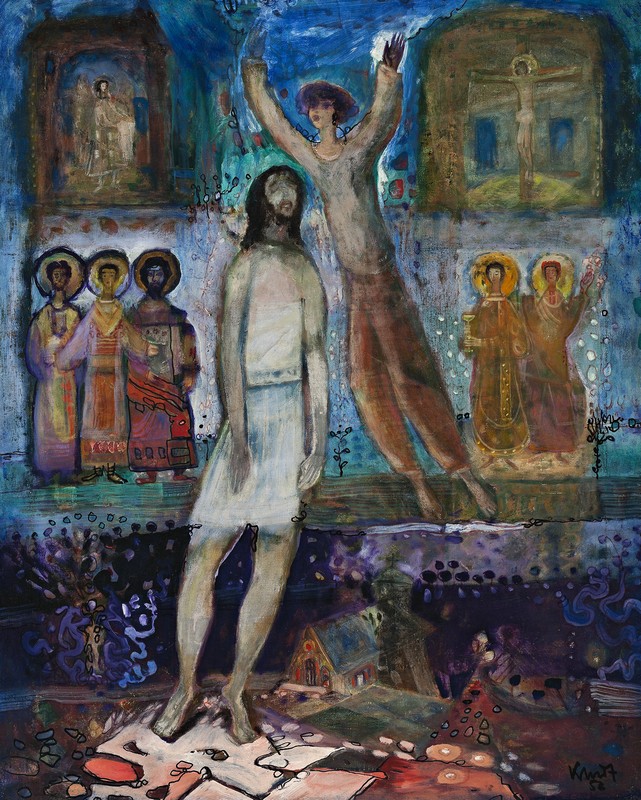 641x800 Michael Kmit Neo Byzantine Style Of Paintings Exposition Art - Byzantine Painting Style