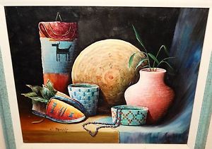 300x211 C.benolt Artifacts Original Acrylic On Canvas Painting Ebay - C Benolt Oil Painting