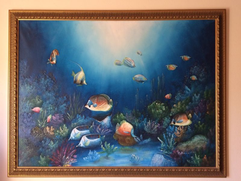 800x600 C Benolt Coral Fish Painting Hermanus Gumtree Classifieds - C Benolt Painting