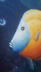 169x300 C Benolt Painting On Canvas Fish Aquatic Ebay - C Benolt Painting