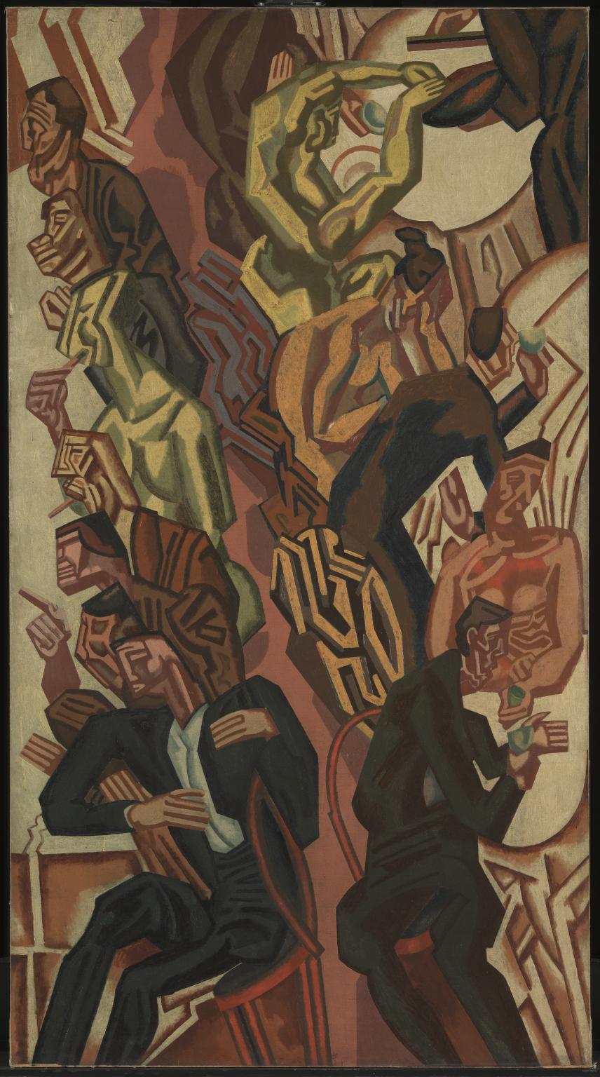 856x1536 The Diners', William Roberts, 1919 Tate - C Roberts Painting