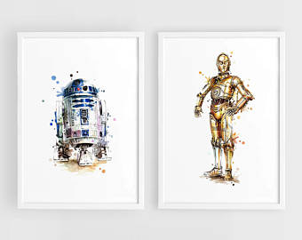 340x270 C3po Art Etsy - C3po Painting
