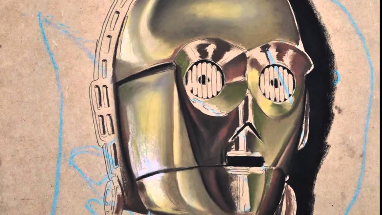 1280x720 Hyperrealistic Speed Painting Of C 3po From Star Wars - C3po Painting